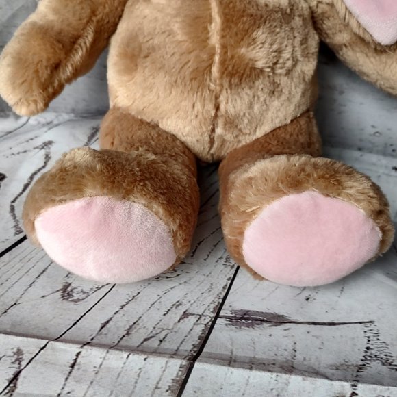 Build a Bear Bunny Lop Ear Rabbit Tan Pink Nose 16" Plush Stuffed Animal Easter - Picture 3 of 7